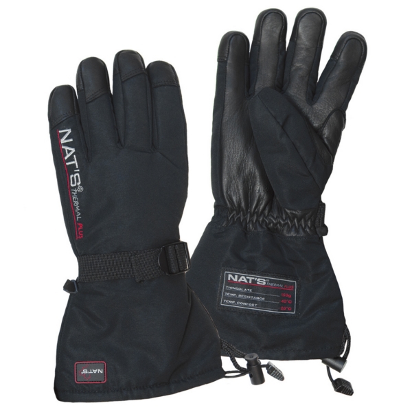 M980-N-06-2XL NATS NAT'S Deerskin Work Gloves Men GLOVES DEERE LEATHER 2XL Deerskin Work Gloves Black