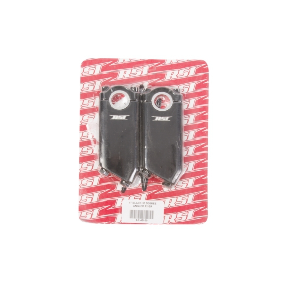 AR-4B-30 RACE-SHOP-INC. RSI Angled Handlebar Risers ANGLE RISER BLOCK 4" 30DEG BK RSI Angled Handlebar Risers Black