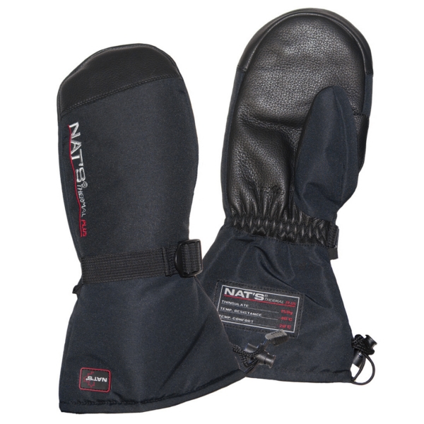 M985-N-06-2XL NATS NAT'S Deerskin Work Mittens Men, Women MITTENS DEERE LEATHER 2XL Deerskin Work Mittens Black
