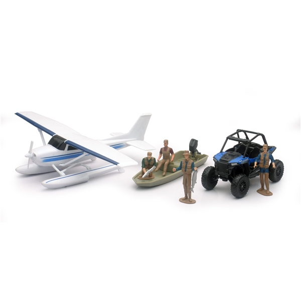 SS-05716 NEWRAYTOYS New Ray Toys Scale Model - Xtreme Adventure with Polaris ATV SCALE MODEL XTREME ADVENT W/POL RZR Scale Model - Xtreme Adventure with Polaris ATV 