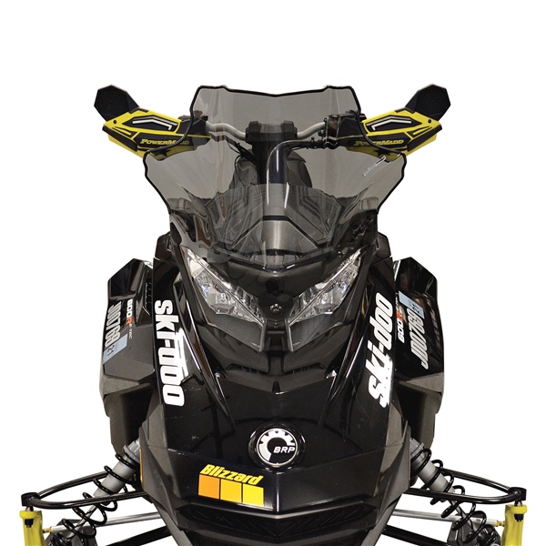 13621 POWERMADDCOBRA Powermadd Cobra Windshield Lynx, SKI-DOO WINDSHIELD LOW 14" TINT SKIDOO Cobra Windshield Smoked