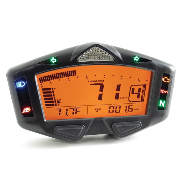 BA038000 KOSO-NORTH-AMERICA Koso DB-03R Digital LCD Meter Universal - 205159 SPEEDO DB-03R KOSO DB-03R Digital LCD Meter 