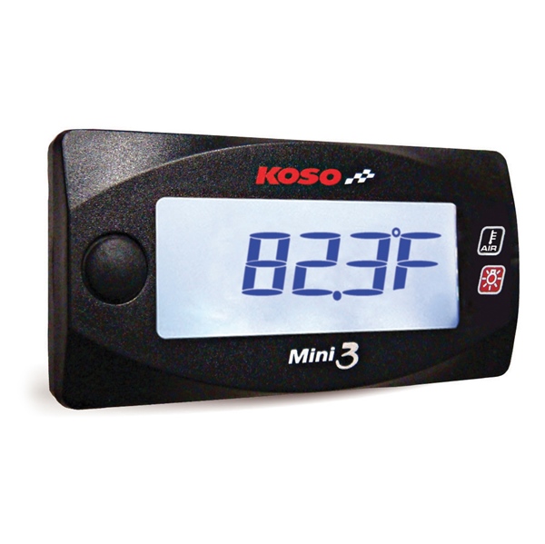 BA003270 KOSO-NORTH-AMERICA Koso Mini 3 Thermometer Universal - 205162 TEMPERATURE AMBIENT AIR METER MINI 3 Mini 3 Thermometer 