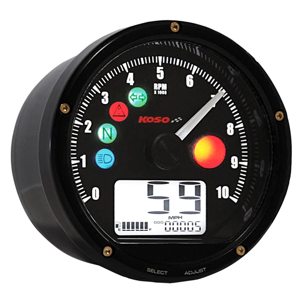 BA035K00 KOSO-NORTH-AMERICA Koso TNT Meter Universal - 205165 METER TNT MULTI-FUNCTION BK KOSO TNT Meter 