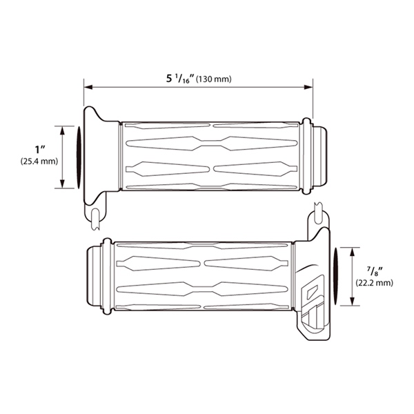 Image-5 Koso Heated Grips Apollo - 1" + 7/8" 205202 HEATED GRIPS 7/8"+1" APOLLO AM111030 AM111030 KOSO