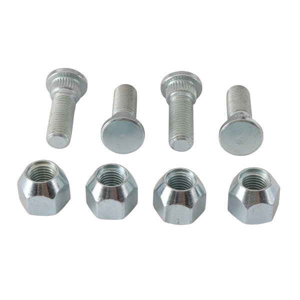 85-1007 ALL-BALLS All Balls Wheel Stud and Nut Kit 209715 WHEEL STUD/NUT KIT FT/RR YAM Wheel Stud and Nut Kit Silver