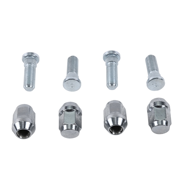 85-1021 ALL-BALLS All Balls Wheel Stud and Nut Kit 209717 WHEEL STUD/NUT KIT FT/RR YAM Wheel Stud and Nut Kit Silver