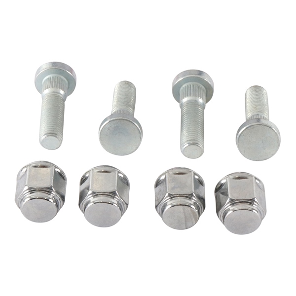 85-1045 ALL-BALLS All Balls Wheel Stud and Nut Kit 209725 WHEEL STUD/NUT KIT FT/RR HON Wheel Stud and Nut Kit Silver