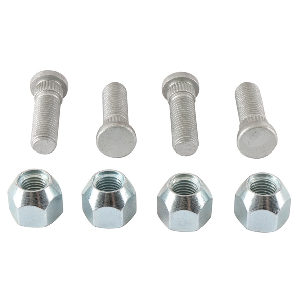 85-1073 ALL-BALLS All Balls Wheel Stud and Nut Kit 209730 WHEEL STUD/NUT KIT FT/RR C-AM Wheel Stud and Nut Kit Silver