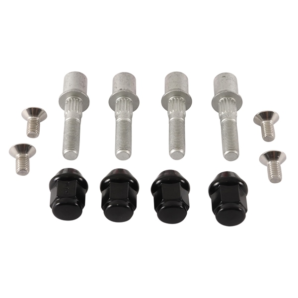 85-1079 ALL-BALLS All Balls Wheel Stud and Nut Kit 209734 WHEEL STUD/NUT KIT FT/RR C-AM Wheel Stud and Nut Kit Silver