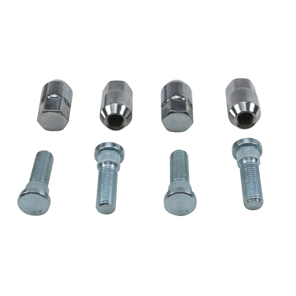 85-1109 ALL-BALLS All Balls Wheel Stud and Nut Kit 209747 WHEEL STUD/NUT KIT FT/RR POL Wheel Stud and Nut Kit Silver