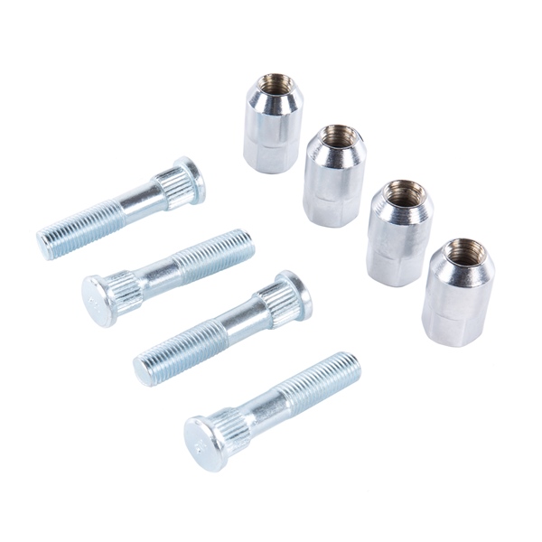 85-1110 ALL-BALLS All Balls Wheel Stud and Nut Kit 209748 WHEEL STUD/NUT KIT FT/RR POL Wheel Stud and Nut Kit Silver