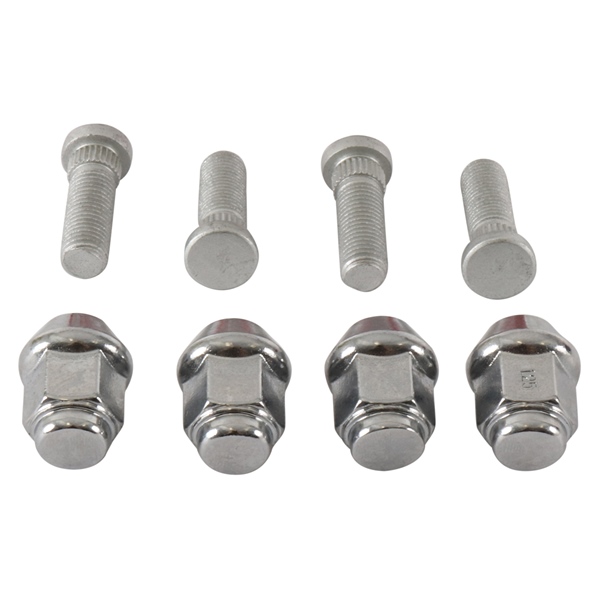 85-1074 ALL-BALLS All Balls Wheel Stud and Nut Kit 209753 WHEEL STUD/NUT KIT RR/LF C-AM Wheel Stud and Nut Kit Silver