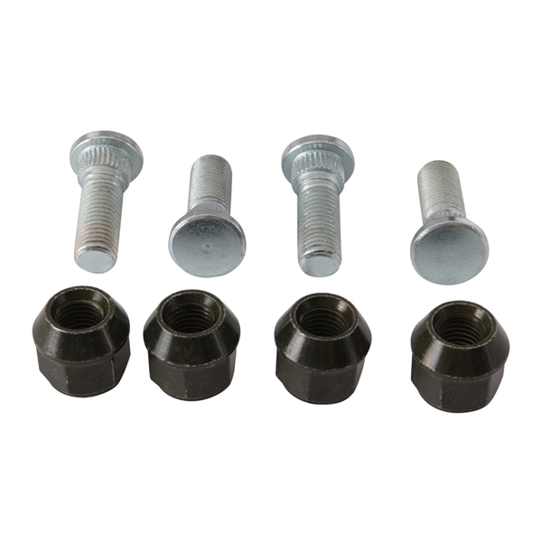 85-1005 ALL-BALLS All Balls Wheel Stud and Nut Kit 209927 WHEEL STUD/NUT KIT FT/RR YAM Wheel Stud and Nut Kit Silver