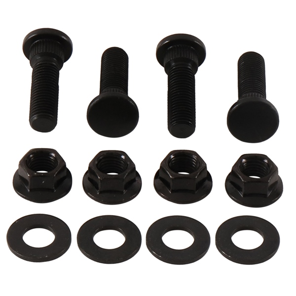 85-1016 ALL-BALLS All Balls Wheel Stud and Nut Kit 209932 WHEEL STUD/NUT KIT FT/RR POL Wheel Stud and Nut Kit Silver