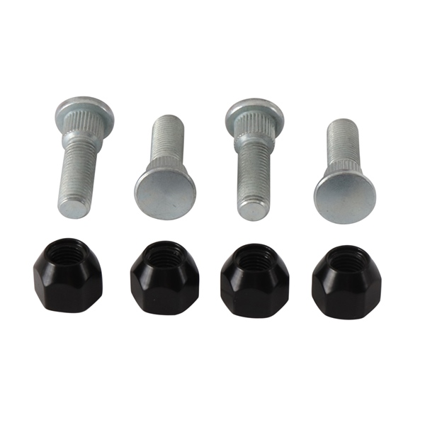 85-1020 ALL-BALLS All Balls Wheel Stud and Nut Kit 209935 WHEEL STUD/NUT KIT FT/RR YAM Wheel Stud and Nut Kit Silver