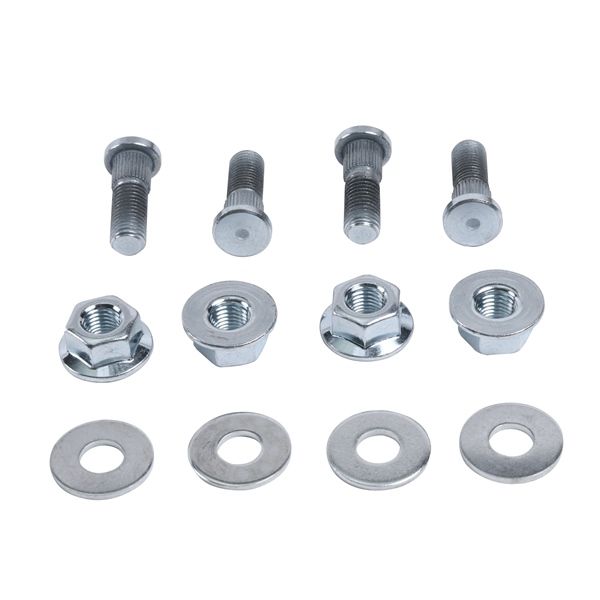 85-1034 ALL-BALLS All Balls Wheel Stud and Nut Kit 209941 WHEEL STUD/NUT KIT FT/RR KAWA Wheel Stud and Nut Kit Silver