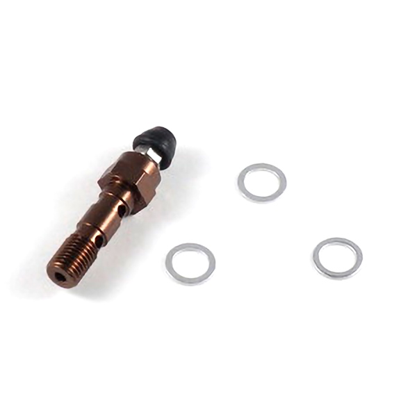 17-628 SHINDY Shindy Aluminum Banjo Bolts BOLT BLEEDER DBL P1.0 SHINDY Aluminum Banjo Bolts 