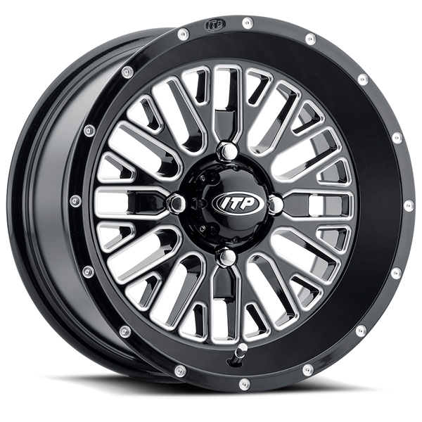 1522737731B ITP ITP Momentum Wheel 15x7 - 4/110 - 4+3 15X7 4/110 4+3 MOMENTUM BK W/MILLED ITP Momentum Wheel Black, Milled