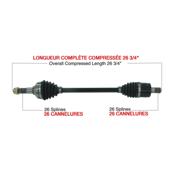 Image-2 TrakMotiveHD Complete HD Axle KAWASAKI AXLE COMPL HD KAWA TRAKMOTIVE KAW-6016HD KAW-6016HD TRAKMOTIVEHD