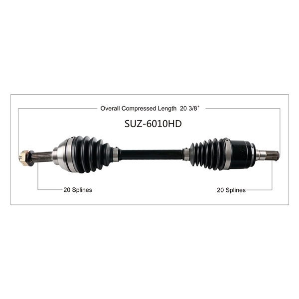 Image-2 TrakMotive Complete HD Axle SUZUKI AXLE COMPL HD SUZ TRAKMOTIVE SUZ-6010HD SUZ-6010HD TRAKMOTIVE