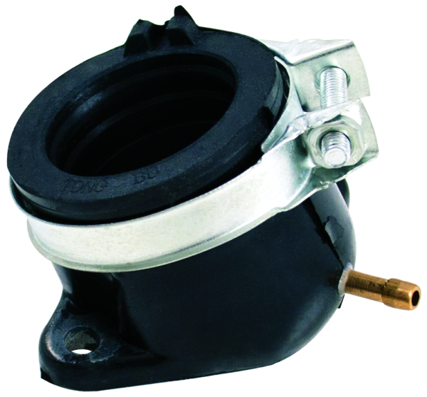 05-0219 MOGOPARTS Outside Distributing Single Intake Manifold: GY6 250cc Rubber Manifold INTAKE GY6 250CC SING Single Intake Manifold: GY6 250cc Rubber Manifold 