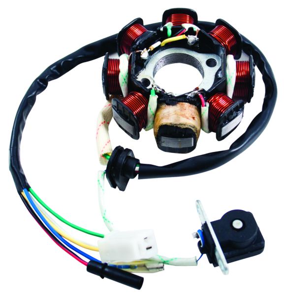 08-0205 MOGOPARTS Outside Distributing Stator/Magneto 217115 COIL MAGNETO/STATOR 50 MOPED QTY8 OD Stator/Magneto 