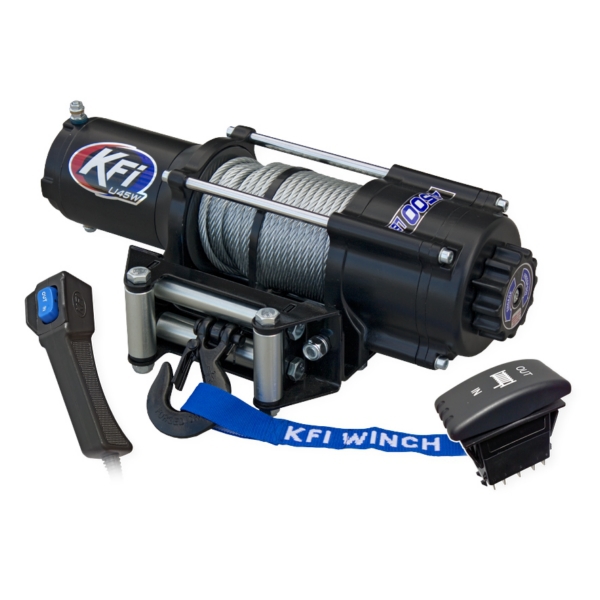 U45W-R2 KFI-PRODUCTS KFI Products U4500w Wide Winch WINCH 4500LBS WIDE UTV SERIES KFI U4500w Wide Winch 