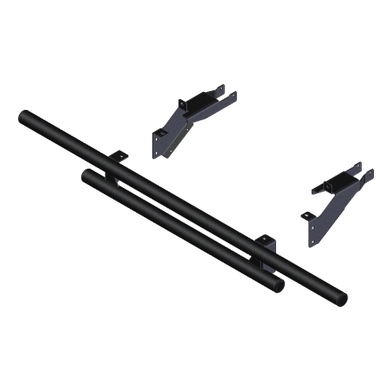 102000 KFI-PRODUCTS KFI Products Bumper Rear - Steel - POLARIS BUMPER RR POL KFI Bumper Black