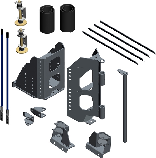 106180-CP KFI-PRODUCTS KFI Products V-Plow Center Pivot Kit V-PLOW CENTER PIVOT KIT KFI V-Plow Center Pivot Kit Black