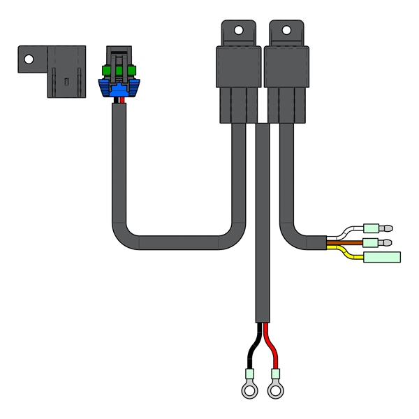ACT-HAR KFI-PRODUCTS KFI Products Actuator Relay Harness Replacement HARNESS ACTUATOR MAIN RELAY Actuator Relay Harness Replacement 