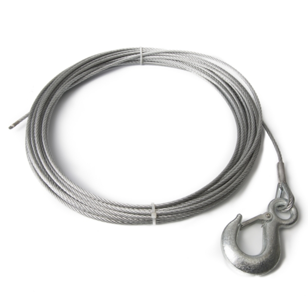3/16"X50'-(7X7) KIMPEX Kimpex Winch Cable with Hook 4700 lbs STEEL CABLE WINCH 3/16"X50 W/HOOK KIMPEX Winch Cable with Hook Steel