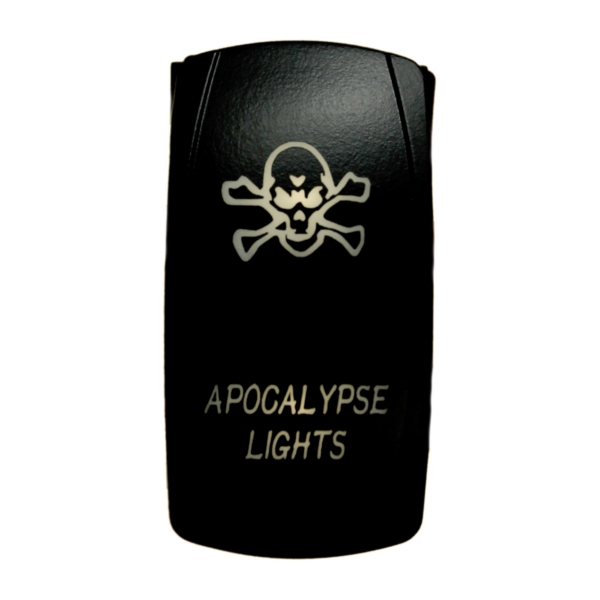 QRS305 QUAKELED Quake LED Apocalypse LED Switch Rocker - QRS-AL-W SWITCH ROCKER 5 PINS APOCALYPSE WH Apocalypse LED Switch White