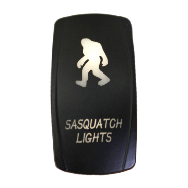 QRS308 QUAKELED Quake LED Sasquatch LED Switch Rocker - QRS-SL-W SWITCH ROCKER 5 PINS SASQUATCH WH Sasquatch LED Switch White