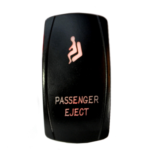 QRS296 QUAKELED Quake LED Passenger Eject LED Switch Rocker - QRS-PE-R SWITCH ROCKER 5 PINS PASSENGER EJECT RD Passenger Eject LED Switch Red