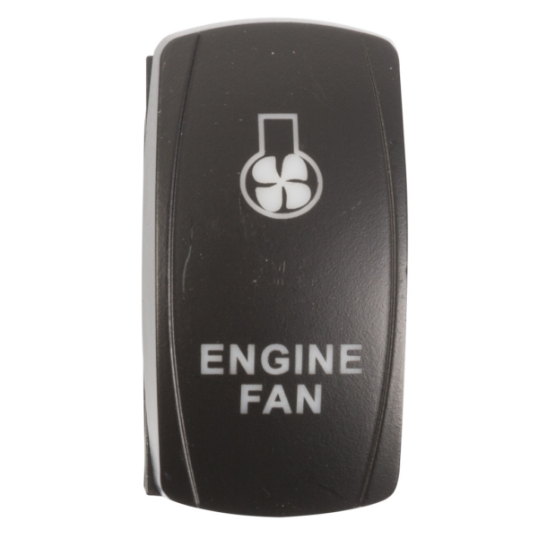 ROCKER SWITCH ENGINE FAN BL by:  QuakeLed Part No: QRS-EF-B - Canada - Canadian Dollars