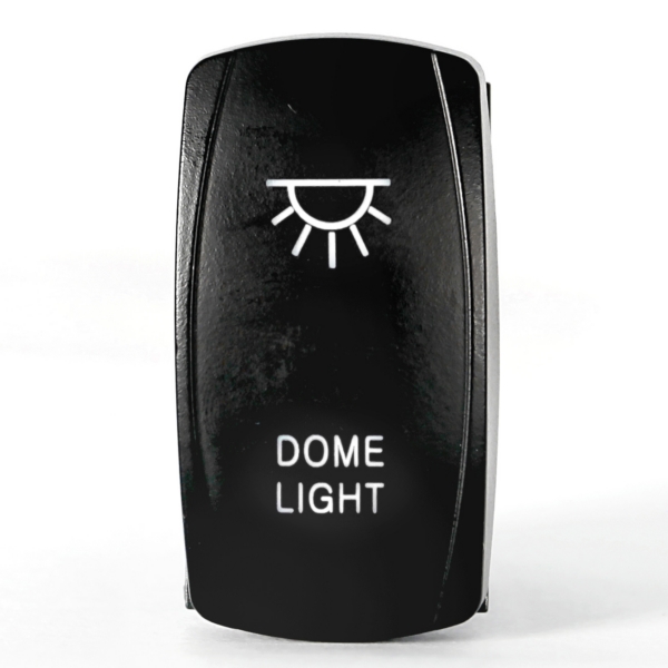 QRS435 QUAKELED Quake LED Dome LED Switch Rocker - 222277 SWITCH ROCKER 5 PINS LED DOME WH Dome LED Switch White