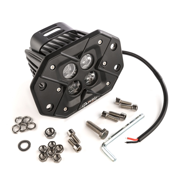 Image-2 Quake LED Seismic Built-in Light Flood LIGHT SQUARE FLOOD 3" 40W QUAKELED QSE542 QSE542 QUAKELED