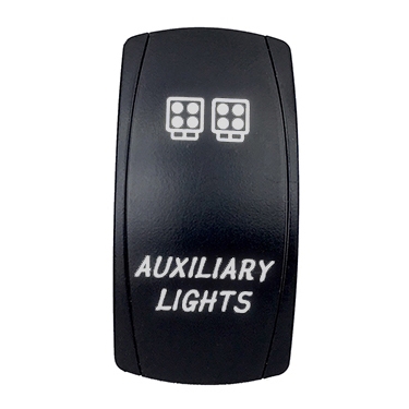 QRS699 QUAKELED Quake LED Auxiliary LED Switch Rocker - 222546 SWITCH ROCKER 5 PINS AUXILIARY LIGHTS WH Auxiliary LED Switch White