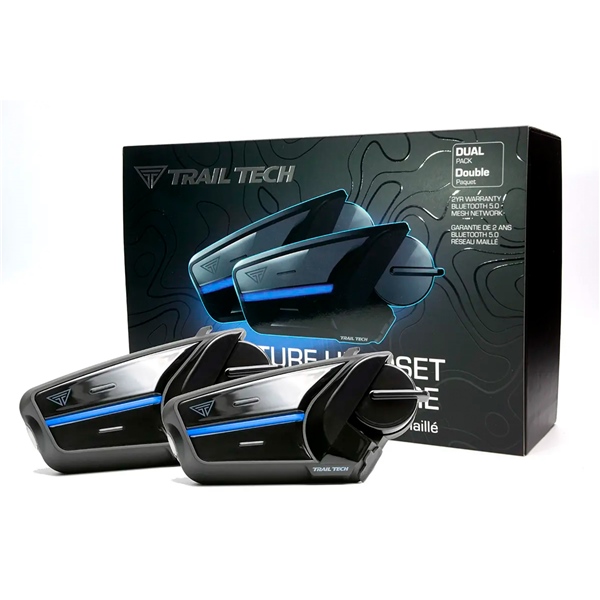 061-DHS TRAILTECH Trailtech Adventure Dual Headset Ki HEADSET DUAL ADVENTURE KIT Adventure Dual Headset Ki 