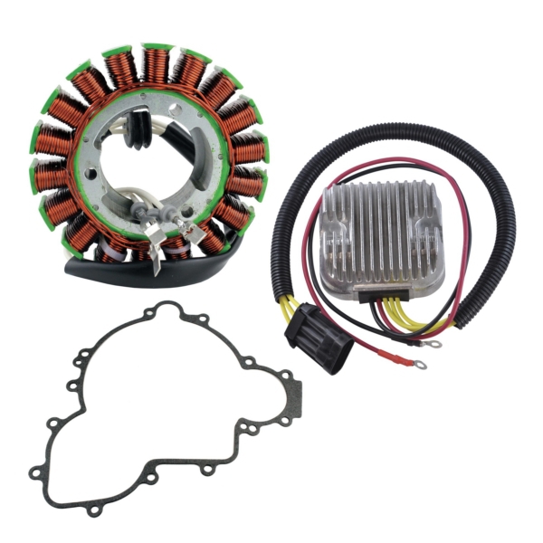 RM22958 KIMPEXHD Kimpex HD Stator, Mosfet Voltage Regulator, Rectifier and Crankcase Gasket Kit POLARIS - 225375 STATOR/REGUL/RECTIFIER MOSFET POL Stator, Mosfet Voltage Regulator, Rectifier and Crankcase Gasket Kit 