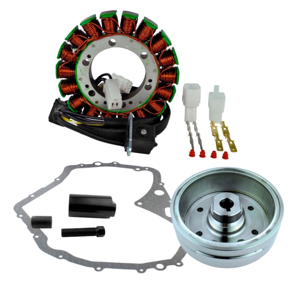 RM23027 KIMPEXHD Kimpex HD Stator, Flywheel and Crankcase Cover Gasket ARCTIC CAT, SUZUKI - 225404 STATOR/FLYWHEEL/PULLER/GASKET KIT A/C Stator, Flywheel and Crankcase Cover Gasket 