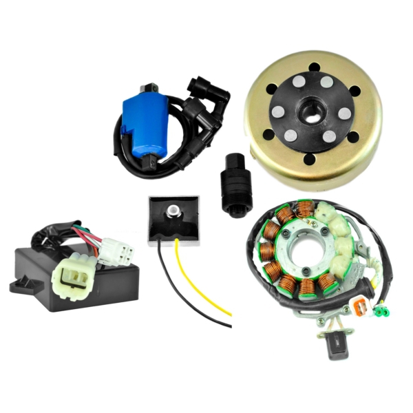 RM22844 KIMPEXHD Kimpex HD Stator 200W, CDI Box, Regulator, External Ignition Coil, Flywheel, Puller YAMAHA - 225412 STATOR/REGUL/CDI/COIL/FLYWHEEL KIT YAM Stator 200W, CDI Box, Regulator, External Ignition Coil, Flywheel, Puller 
