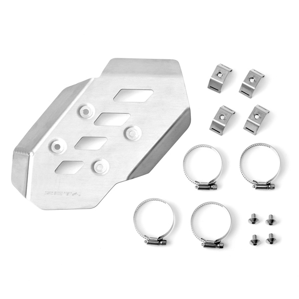 ZE52-2841 DRC-ZETA-UNIT DRC/ZETA/UNIT Aluminum Exhaust Pipe Guard EXHAUST PIPE GUARD YAM DRCZETA Pipe Guards 