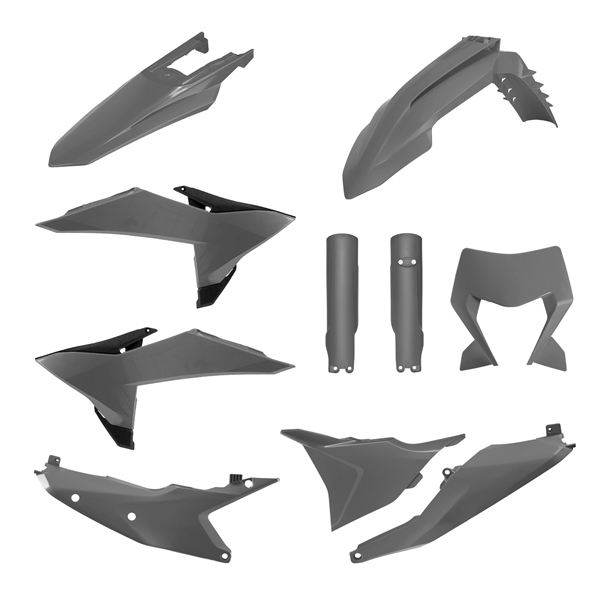 91658 POLISPORT Polisport MX Complete Kit KTM PLASTIC KIT COMP GY KTM MX Complete Kit Gray