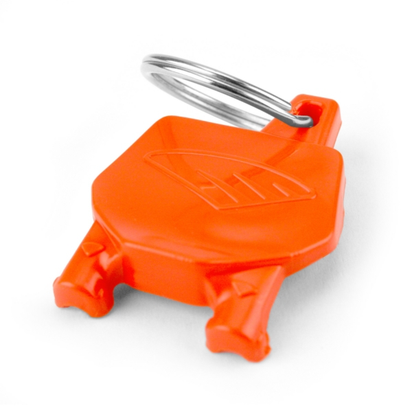 1CYC-0002-22 CYCRA Cycra Key Chain "Stadium Number Plates" KEY HOLDER W/NUMBER PLATE OG Key Chain "Stadium Number Plates" Orange