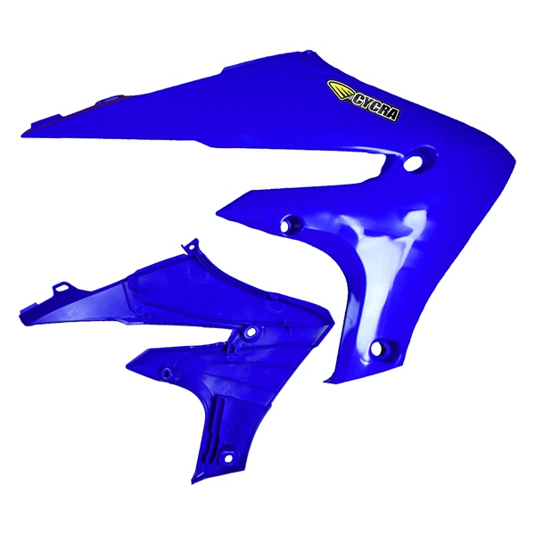 1CYC-1784-62 CYCRA Cycra Powerflow Radiator Shroud Wind Deflector - YAMAHA PANEL SIDE PWRFLO W/O/AIR BOX BL YAM Powerflow Radiator Shroud Blue