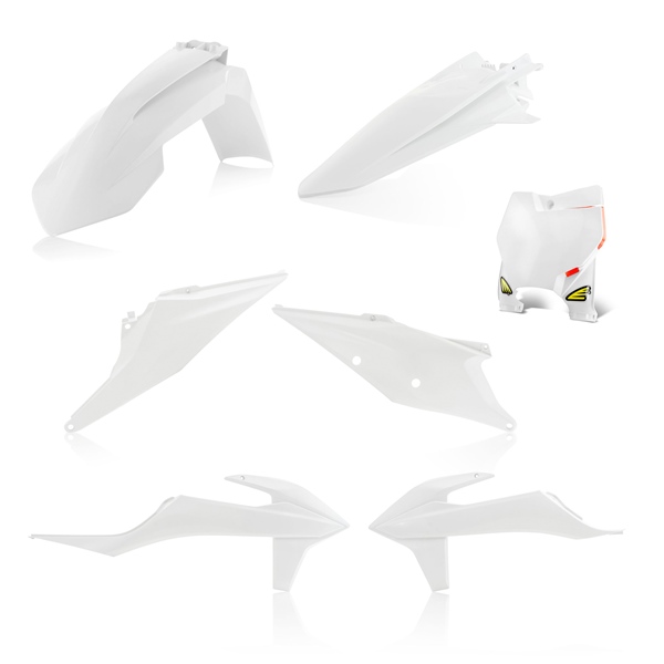 1CYC-9326-42 CYCRA Cycra Complete Powerflow Kit KTM COMPLETE KIT POWERFLOW WH KTM CYCRA Complete Powerflow Kit White