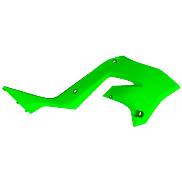 8425800004 POLISPORT Polisport Radiator Scoop - Restyling Wind Deflector - KAWASAKI RADIATOR SCOOP RESTYLING GR KAWA Radiator Scoop - Restyling Green