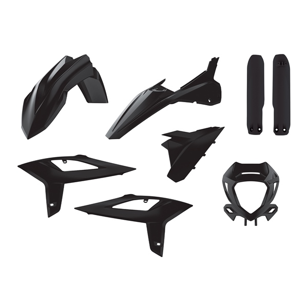 90930 WARN Polisport MX Complete Kit BETA PLASTIC KIT COMP BK BETA MX Complete Kit Black